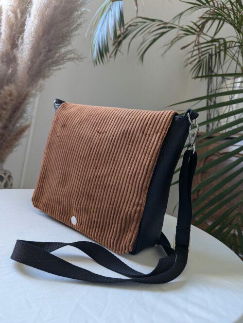 sac femme velous camel