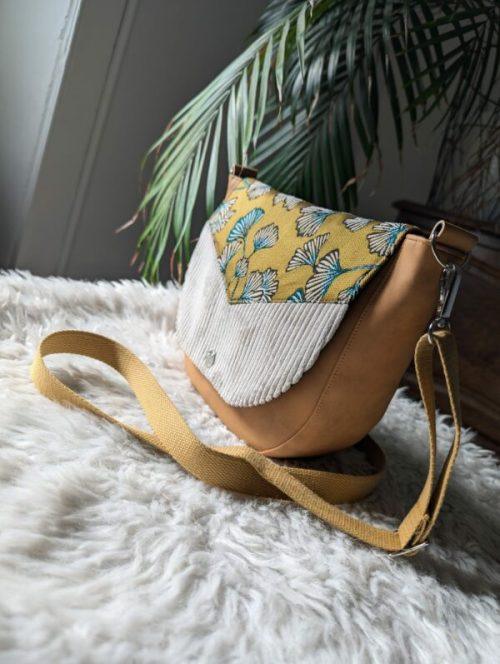 sac femme jaune
