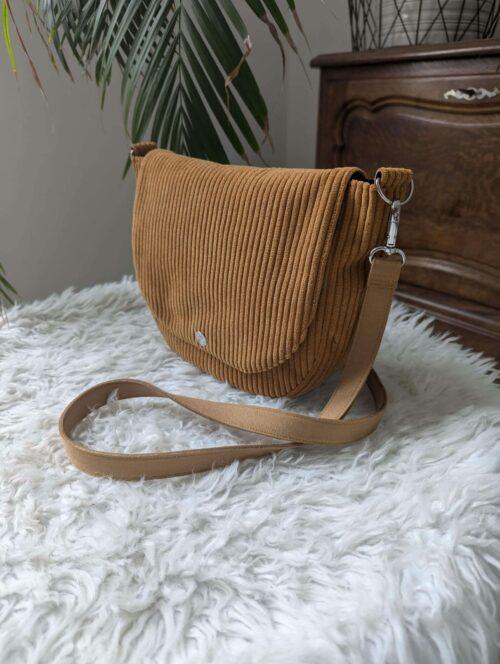 sac interchangeable velours jaune