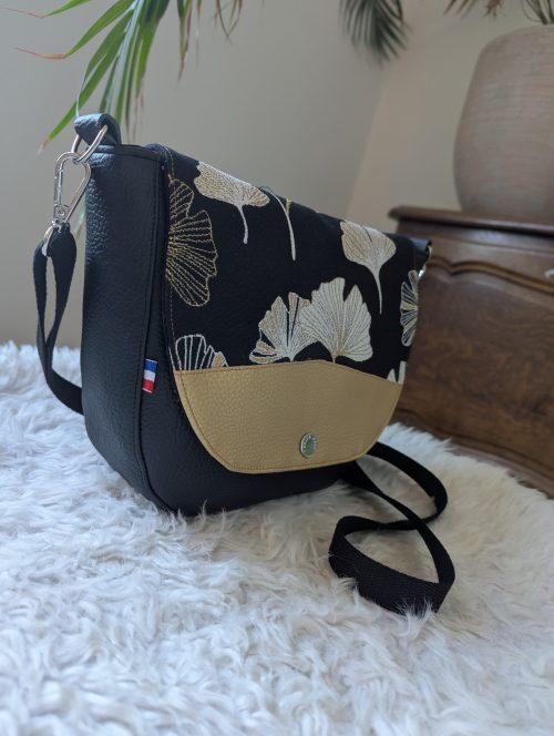 sac interchangeable noir et or