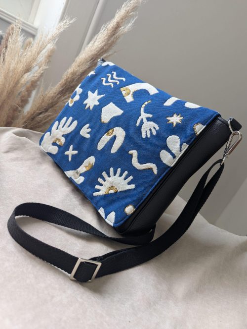 sac interchangeable bleu et noir