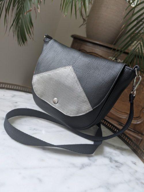 sac francais noir et gris